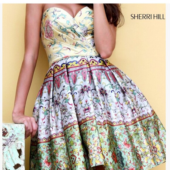Sherri Hill Dress 55683 - Strapless Sweetheart Short A-Line main image 0